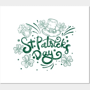 st patricks day Element Party illustration Posters and Art